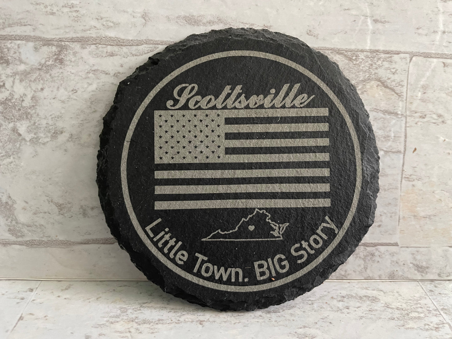 Scottsville Slate Coasters 4pc set